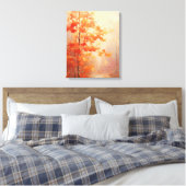 Herfst herfst bos canvas afdruk (Insitu (Slaapkamer))