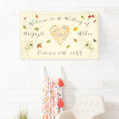 Herfst herfst bos rustieke bruiloft spandoek (Insitu)