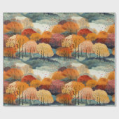 Herfst Herfst bospatroon Cadeaupapier (Vlak)