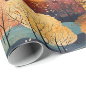 Herfst Herfst bospatroon Cadeaupapier (Rol Hoek)