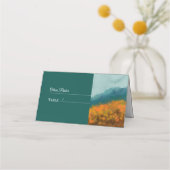 Herfst Herfst Bossen Blue Mountain Plaatskaartje (Achterkant)