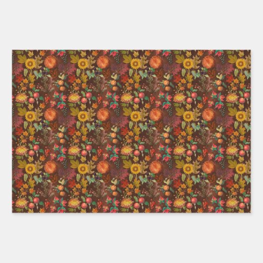 Herfst Herfst Botanicals Inpakpapier Vel (Voorkant 3)