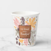 Herfst Herfst Botanicals Papieren Bekers (Voorkant)