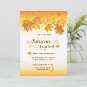 Herfst/herfst brochure kaart (Staand voorkant)