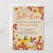 Herfst Herfst Bruids Douche uitnodiging (Voorkant)