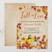 Herfst Herfst Bruids Douche uitnodiging (Voorkant / Achterkant)