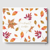 Herfst herfst bruiloft gasten boek aandenken (Achterkant)