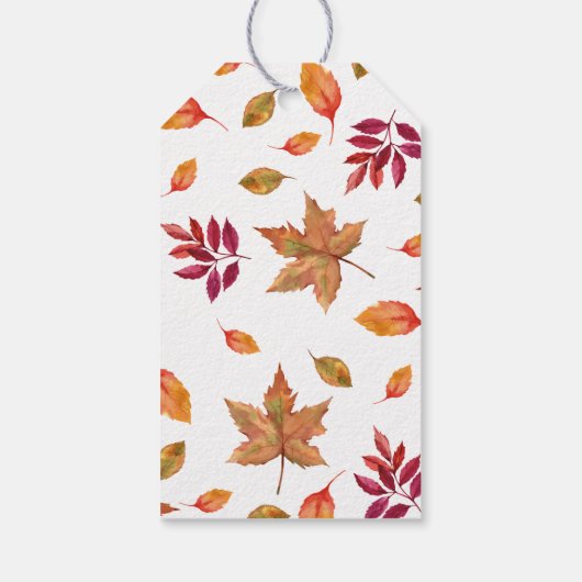 Herfst herfst bruiloft gunst geschenk Label botani Cadeaulabel (Achterkant)