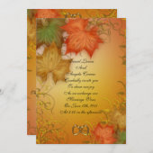 Herfst Herfst bruiloft uitnodiging (Voorkant / Achterkant)