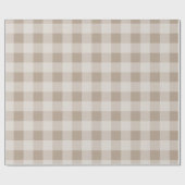 Herfst Herfst Bruin Taupe Plaid Patroon Cadeaupapier (Vlak)