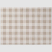 Herfst Herfst Bruin Taupe Plaid Patroon Tissuepapier (Voorkant)
