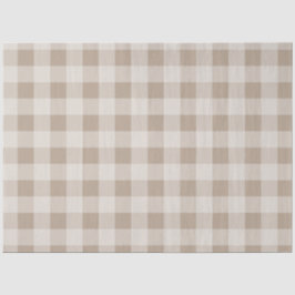 Herfst Herfst Bruin Taupe Plaid Patroon Tissuepapier