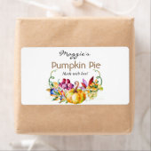 Herfst Herfst bruine pompoen baketiketten Etiket (Insitu)