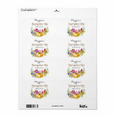 Herfst Herfst bruine pompoen baketiketten Etiket (Full Sheet)