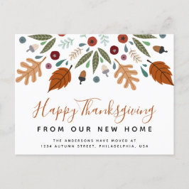 Herfst Herfst Calligrafie Thanksgiving Beweging Aankondigingskaart