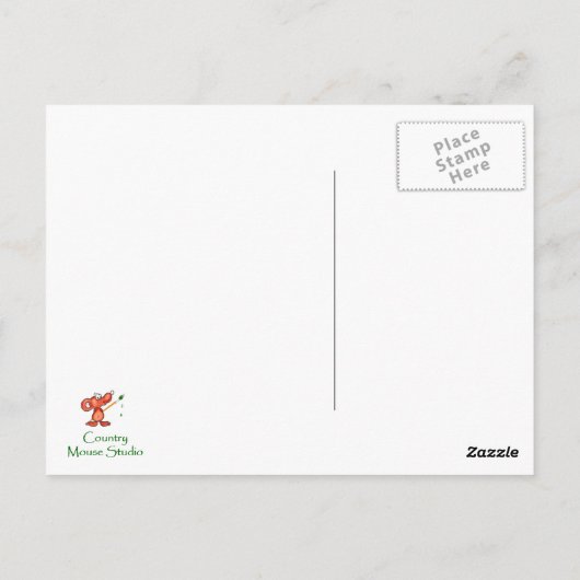 Herfst, Herfst, Chickadee, Vogel Natuur Briefkaart (Achterkant)