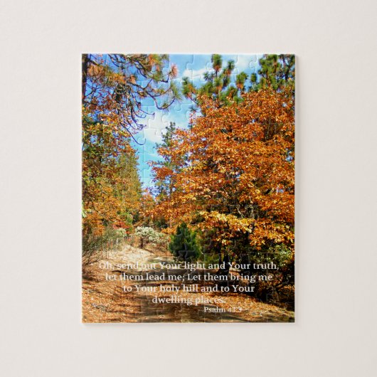 Herfst herfst Christelijke Bijbelversie van de Bij Legpuzzel (Verticaal)