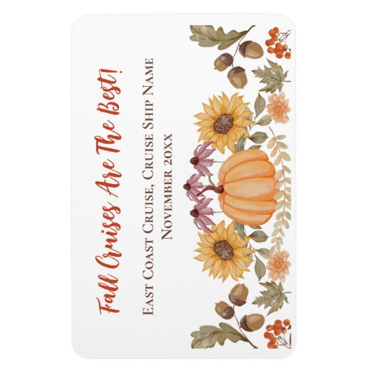 Herfst Herfst Cruise Cabine Stateroom Deurmarkerin Magneet (Verticaal)