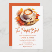 Herfst Herfst De Perfecte Blend Paren Douche Kaart (Voorkant / Achterkant)