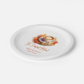 Herfst Herfst De Perfecte Blend Paren Douche Papieren Bordje (Gekanteld)