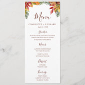 Herfst Herfst Diner Menu sjabloon (Voorkant)