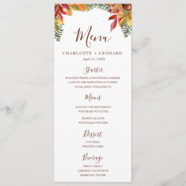 Herfst Herfst Diner Menu sjabloon
