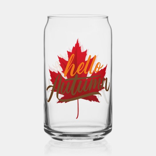 Herfst herfst druiven bladeren Drinkware Set Blikvorm Glas (Voorkant)