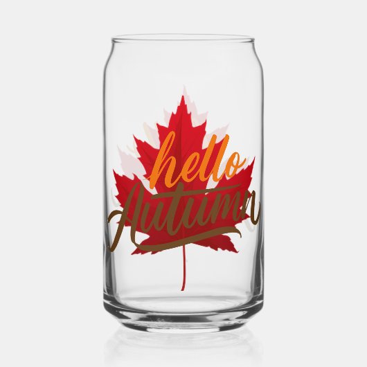 Herfst herfst druiven bladeren Drinkware Set Blikvorm Glas (Achterkant)