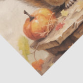 Herfst Herfst eekhoorns met pompoenen Tissuepapier (Detail)