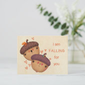 Herfst Herfst Eikels Schattigee Halloween Thanksgi Feestdagenkaart (Staand voorkant)