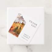 Herfst herfst elegante bruiloft bedankjes labels (In situ)