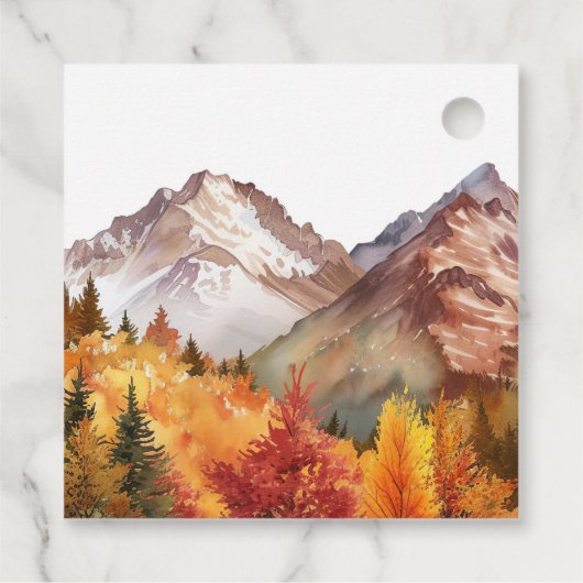 Herfst herfst elegante bruiloft bedankjes labels (Achterkant)