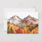 Herfst herfst elegante bruiloft bedankkaart (Achterkant)