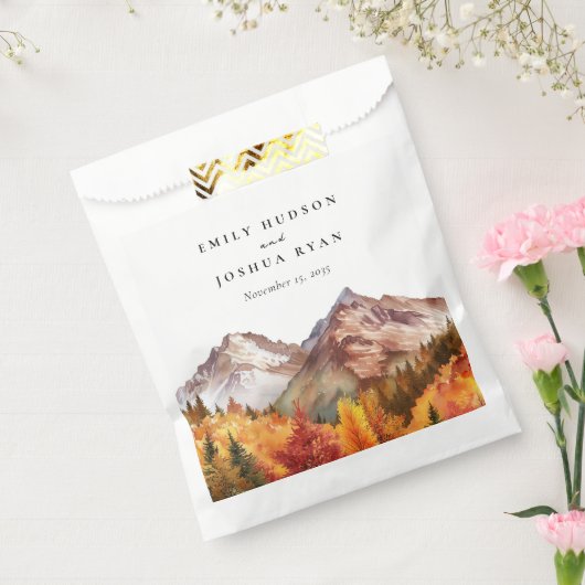 Herfst herfst elegante bruiloft bedankzakje (Gezegeld)