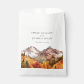 Herfst herfst elegante bruiloft bedankzakje (Voorkant)
