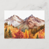 Herfst herfst elegante bruiloft informatiekaartje (Achterkant)