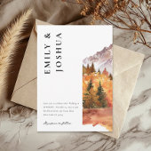 Herfst herfst elegante bruiloft kaart