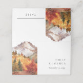 Herfst herfst elegante bruiloft plaatskaartje (Buitenkant ongevouwen)