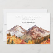 Herfst herfst elegante bruiloft save the date (Achterkant)