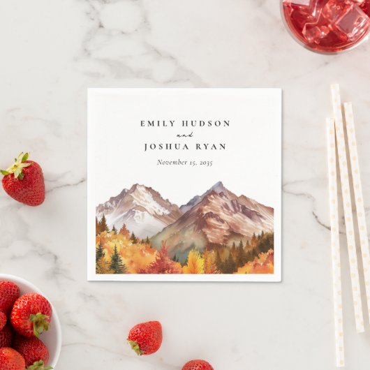 Herfst herfst elegante bruiloft servet (Insitu)