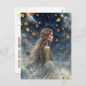 Herfst Herfst Equinox Fantasy Mystiek Magisch Feestdagenkaart (Voorkant / Achterkant)