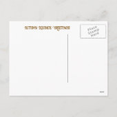 Herfst Herfst Equinox Fantasy Vos en Maan Feestdagenkaart (Achterkant)