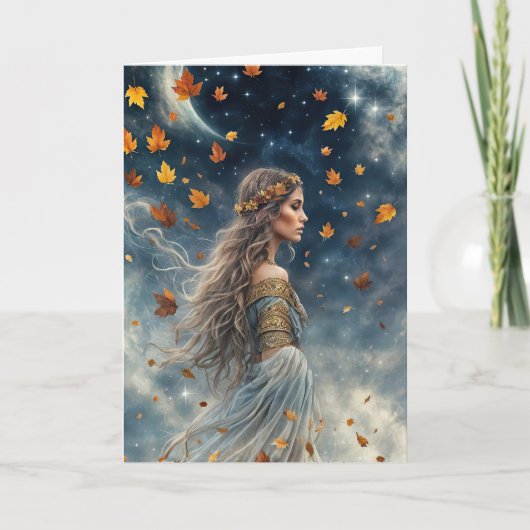 Herfst Herfst Equinox Mabon  Gypsy Bohemian Kaart (Voorkant)