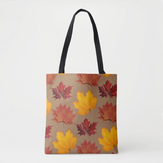 Herfst Herfst esdoorn bladeren Canvas tas (Voorkant)