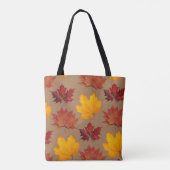 Herfst Herfst esdoorn bladeren Canvas tas (Achterkant)