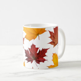 Herfst Herfst esdoorn bladeren Koffiemok