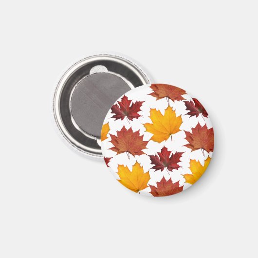 Herfst Herfst esdoorn bladeren Magneet (Voorkant / Achterkant)