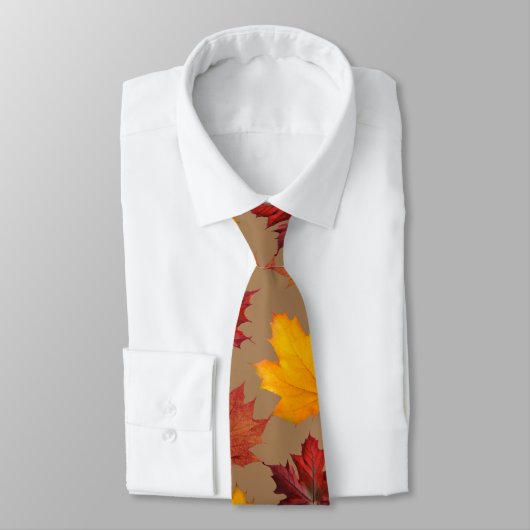 Herfst Herfst esdoorn bladeren Stropdas (Gebonden)