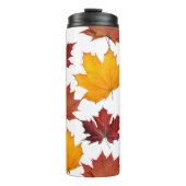 Herfst Herfst esdoorn bladeren Thermosbeker (Voorkant)