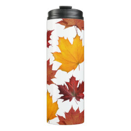 Herfst Herfst esdoorn bladeren Thermosbeker